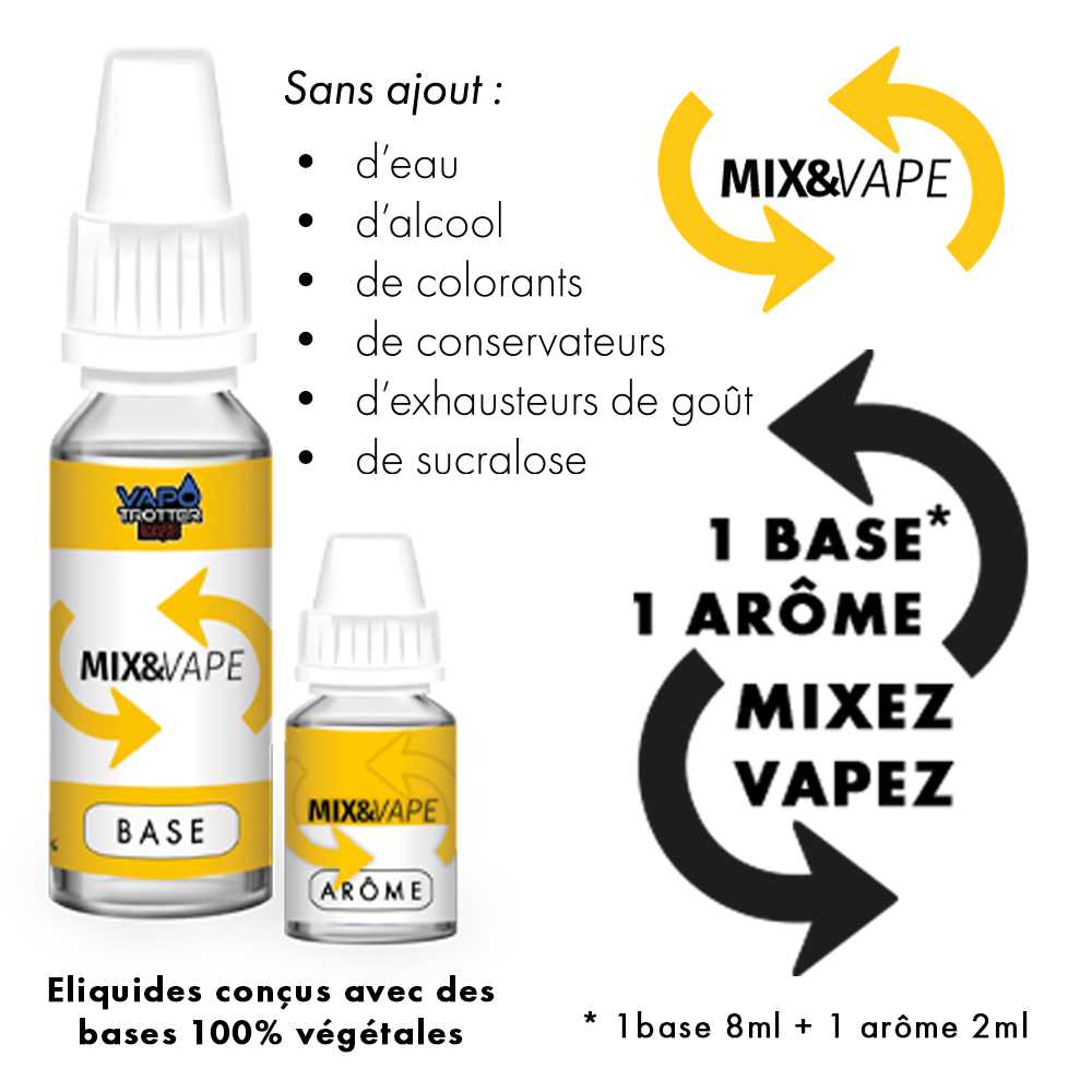 descriptif gamme mix et vape vapotrotter eliquides francais 70mpgv 30vg