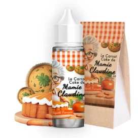 ELIQUIDE MAMIE CLAUDINE SAVEUR CARROT CAKE ELIQUIDE GOURMAND FRANCAIS VAPOTROTTER VAPE VAPOTEUR