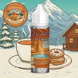 ELIQUIDE GOURMAND CHALET PYRENEEN LUCHON ELIQUIDE SAVEUR GOUT AROME THE CHAI BISCUIT VAPOTROTTER FIFTY VAPE 50ML 50PG 50VG